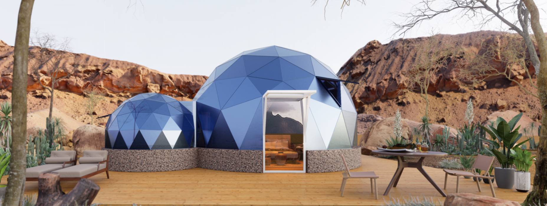 淅川县球形智能光伏玻璃星空房